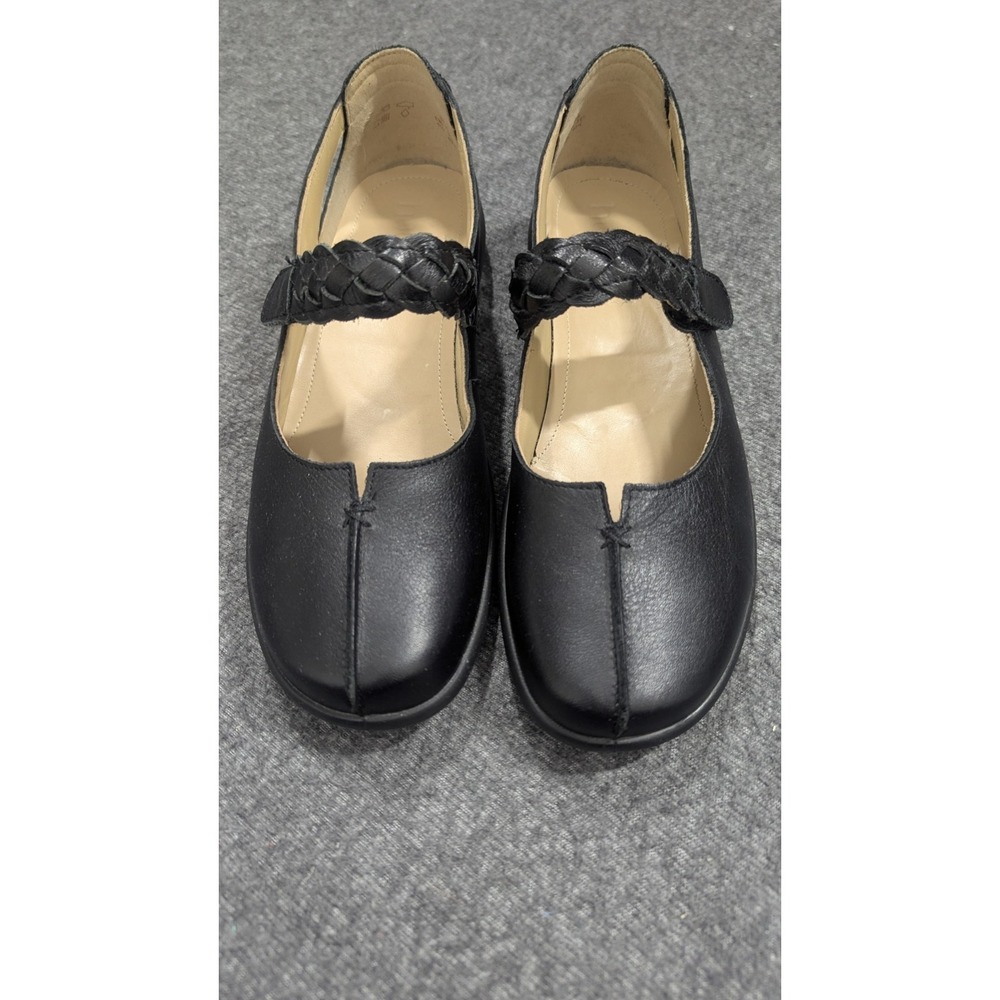 Hotter Mary Jane Shoes Women 9.5 Black Leather Comfort Whimsigoth Coquette Fairy